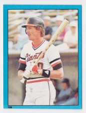 1982 Topps Stickers #108 Johnnie LeMaster San Francisco Giants
