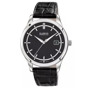 Dugena Premium Herrenuhr Sinor mit Lederband Schwarz 7000211 - Bild 1 von 6
