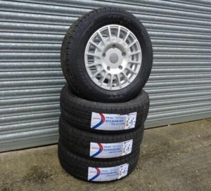 16" JBW TMS SILVER ALLOY WHEELS+ VAN TYRES FORD TRANSIT CUSTOM (SET OF 4) - Picture 1 of 2