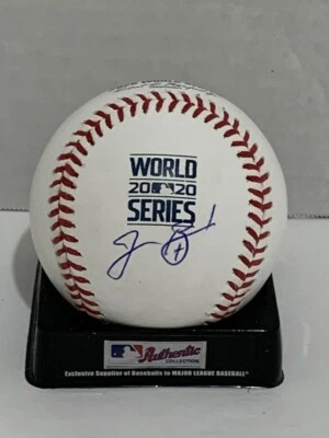 JOSH BARD SIGNED 2020 WORLD SERIES BASEBALL LOS ANGELES DODGERS CHAMPS JSA COA - Image 1 of 2