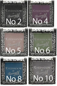 Sombra de ojos Barry M No 2 4 5 6 8 10 azul verde plata hongo gris humo púrpura - Imagen 1 de 7