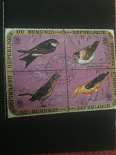 Burundi 1971 Nuovo con timbro al centro - Uccelli, Natura