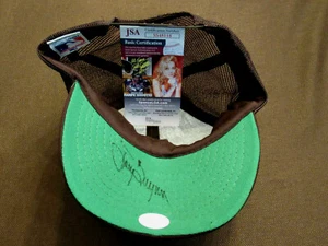 TONY GWYNN HOF 8 X BC PADRES SIGNED AUTO VINTAGE SPRING TRAINING CAP HAT JSA   - Picture 1 of 3