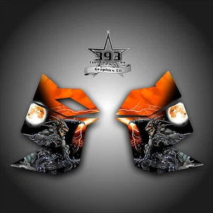 SKI DOO REV XP SNOWMOBILE SLED GRAPHICS DECAL STICKER SIDE PANEL GUARDIAN ORANGE - Bild 1 von 1