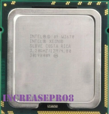 Intel Xeon W3670 Processor 3.2GHz SLBVE LGA 1366/Socket B CPU 2400MHz  - Image 1 of 4