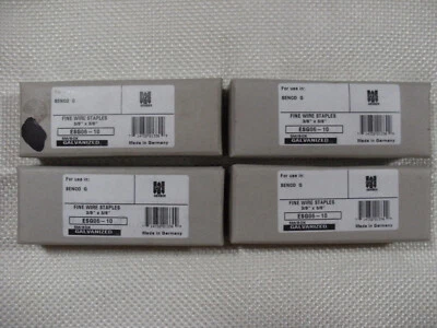 ESG06-10 Grapas de alambre fino corona galvanizada de 3/8" con pata de 3/8" 5M por caja (Senco G) Foto 1 de 4