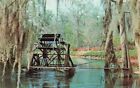 Postcard Water Wheel Edisto Memorial Gardens Orangeburg South Carolina Nh1