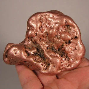 3.5" NATIVE COPPER NUGGET - Keweenaw Peninsula, Michigan - 1 lb. - Picture 1 of 10