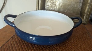 Dansk Kobenstyle Runde Emaille Blau Paella Pfanne 9,75" Durchmesser Unbenutzt - Bild 1 von 11