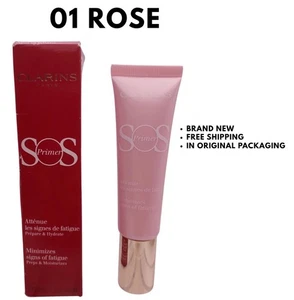 CLARINS SOS Primer Minimiza Signos de Fatiga Prepara Hidrata 01 ROSA - Imagen 1 de 1