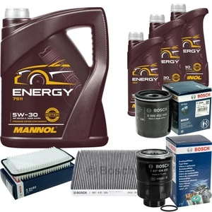 BOSCH Inspección Set 8 L MANNOL 5W-30 Energy Para Toyota Corolla Station Wagon - Imagen 1 de 12