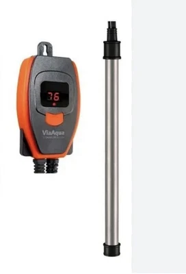 VIA AQUA 500 vatios tubo titanio acuario calentador con controlador - nueva caja abierta - Foto 1 de 3