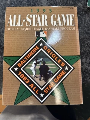 1993 All Star Game Official Major League Baseball Program Baltimore Orioles - Image 1 of 4