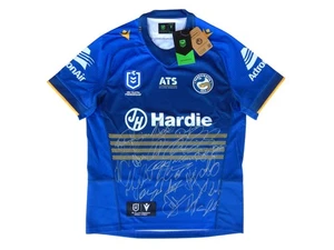 Signed 2025 Parramatta Eels NRL Rugby League Home Football Jersey - Proof COA - Picture 1 of 14