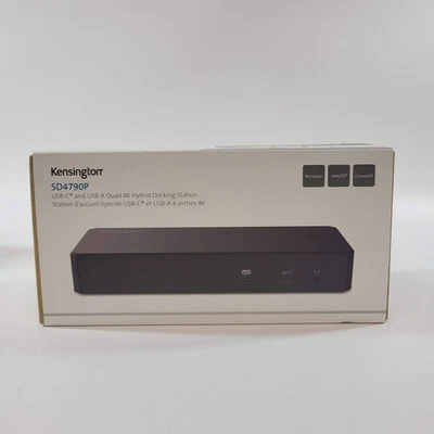 Nueva estación de acoplamiento híbrida Kensington USB-C y USB-A Quad 4K SD4790P Foto 1 de 4