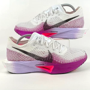 Nike Zoomx Vaporfly Next% 3 Blanco Negro-Púrpura Vivo DV4130-104 Mujer Talla 10.5 - Imagen 1 de 7