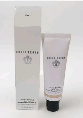 BOBBI BROWN Vitamin Enriched Skin Tint SPF 15-  Fair 2 - 1 OZ/ 50ml- NEW in BOX  - Image 1 of 4
