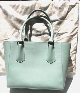 Dagne Dover Midi Tote Bag Purse, light mint green, nearly new - Picture 1 of 7