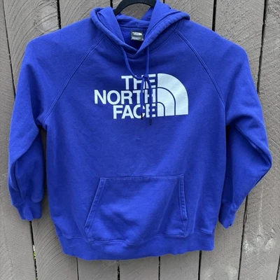 The North Face Purple White Big Logo Hoodie Pullover Sweatshirt Women’s XL - Image 1 of 4