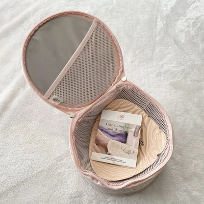 ABC Classic Triangle Lightweight Silicone Breast Form Style 1072 Blush Size 9 - Image 1 of 4