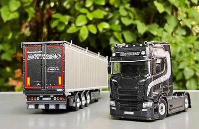 Scania S highline volume trailer "Transports Bottreau" WSI truck models 1:50 - Image 1 of 4