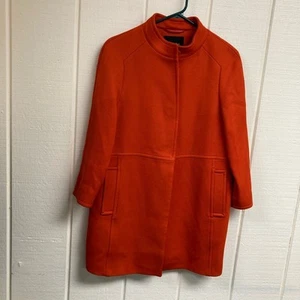 Massimo Dutti Coat Orange Women's 8 - Picture 1 of 9