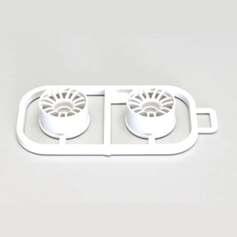 Kyosho Mini-Z RE30 Multi Wheel II Wide Offset 1 White Rim 2pcs Car #MZH131W-W1B - Image 1 of 1