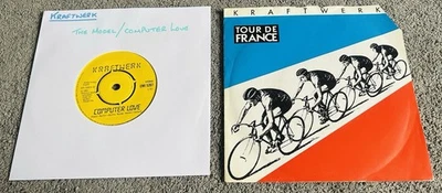 2 x KRAFTWERK 7” Vinyl Singles. TOUR DE FRANCE, THE MODEL. - Image 1 of 3