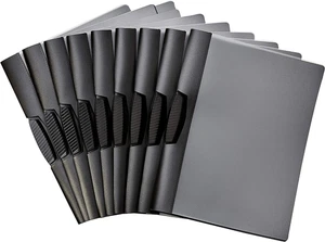 Report Folder Cover with Clip, Pack of 10, Grey, 9 X 10.5 Inches - Picture 1 of 12