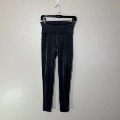 Spanx Velvet Velour Solid Silver Grey High Rise Leggings Womens #2070 Medium M - Image 1 of 4