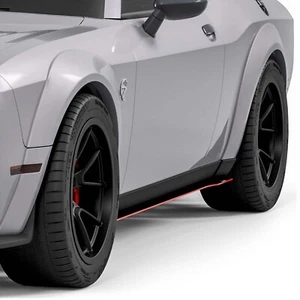 Vicrez V2R Side Skirt Splitter vz102631 for Dodge Challenger Widebody 2008-2023