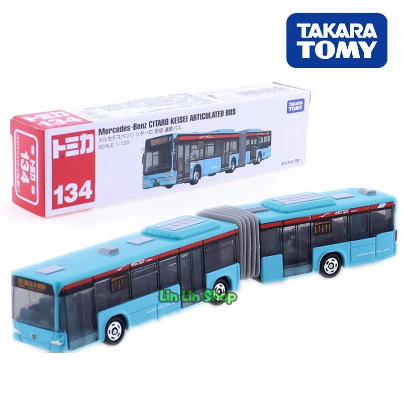 Tomica #134 1/120 Mercedes-Benz ARTICULATED BUS Model Takara Diecast New Tomy - Image 1 of 1