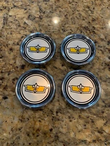 READ FIRST (4) 1980-1996 FITS CHEVROLET CAPRICE WIRE SPOKE HUBCAPS CENTER CAPS - Picture 1 of 3