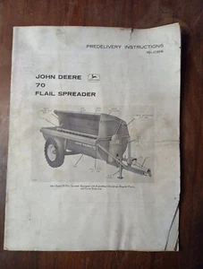 Instrucciones de entrega previa para esparcidor de mayales John Deere 70  - Imagen 1 de 5