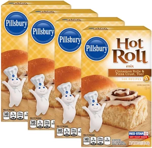 Hot Roll Mix, 16-Ounce Box (Pack of 4) with by the Cup Swivel Spoon - Picture 1 of 9