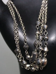 Silver Beaded Bracelet Boho Women's Fashion Jewelry NWOT - Picture 1 of 4