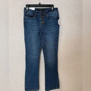 Joe's Jeans Girls Size 12 The Mia Midrise Crop Flare Blue Denim Jeans New - Picture 1 of 6
