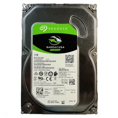 Seagate BarraCuda 1TB Internal 3.5" (ST1000DM010) 64MB Cache HDD Hard Drive - Image 1 of 3