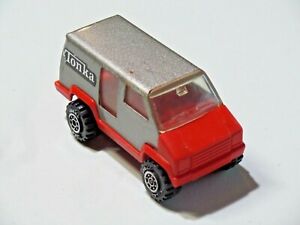 Vtg. Tonka Diecast & Plastic Toy Van Tonka Corp 1978 Silver Red U.S.A. 3 7/8" L1