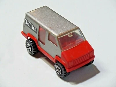 Vtg. Tonka Diecast & Plastic Toy Van Tonka Corp 1978 Silver Red U.S.A. 3 7/8" L1 - Image 1 of 4