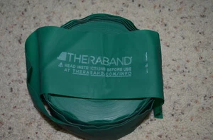 GREEN Theraband Heavy NON-LATEX 50 yards Roll. Physical Therapy Resistance Band - Picture 1 of 2