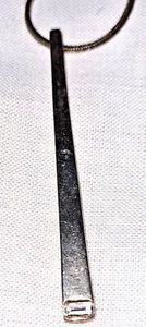 Collar Colgante Tono Plata Barra Imitación Diamante Bisutería 16-18" - Imagen 1 de 5