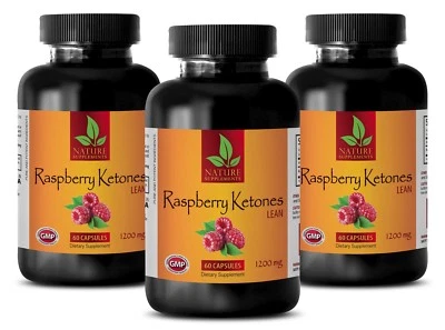 Raspberry Ketones Lean 1200mg w/ Resveratrol, Acai, Green Tea Extracts 3 Bottles - Image 1 of 4