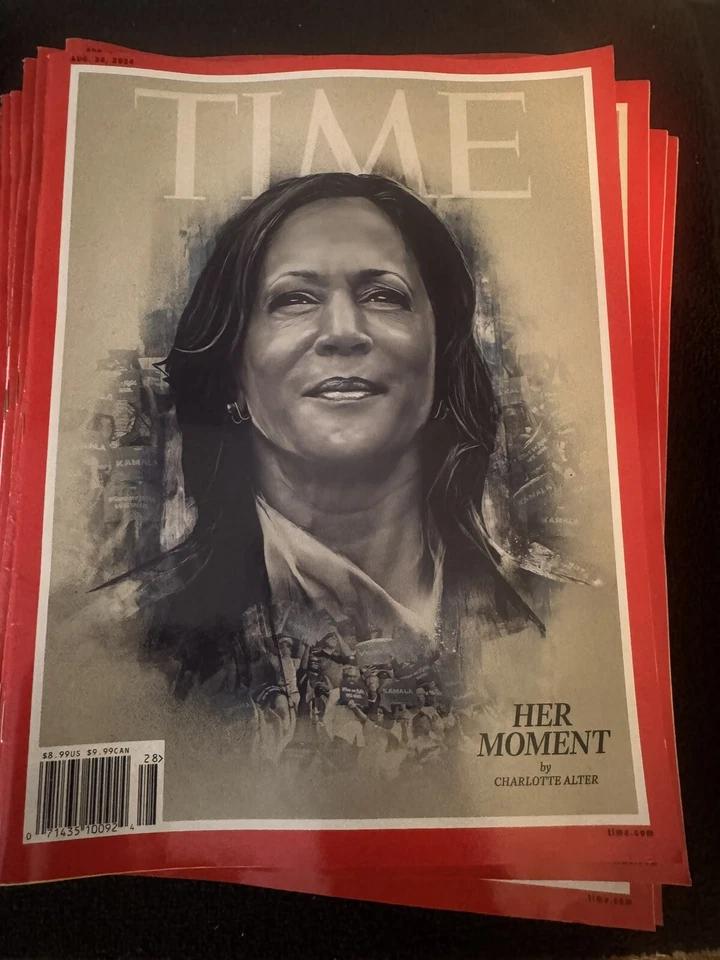Kamala Harris August 26 2024 8/26/24 Time Magazine Her Moment Unread Brand New - Image 1 of 1