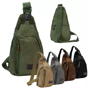 Men Women Chest Sling Shoulder Bag Cross Body Fanny Pack Sports Travel Backpack - Picture 1 of 17