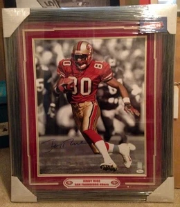 JERRY RICE SIGNED & FRAMED 16x20 JSA PHOTO AUTO AUTOGRAPH NINERS 49ers HOF - Picture 1 of 5