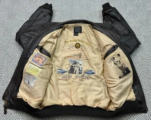 Chaqueta de Vuelo de Cuero AVIREX Años 80 90 G-1 Para Hombre Talla M Marrón Prendas Exteriores - Imagen 1 de 12