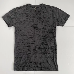 Camiseta Next Level Para Hombre Pequeña Gris/Negro Manga Corta Tela EE. UU. - Imagen 1 de 8