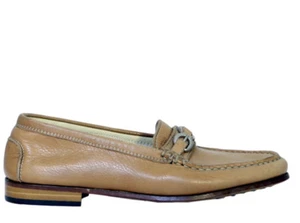 Women's Italian Loafers 8481 Tan by Designer Job's - Picture 1 of 4