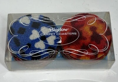 Juego de 12 posavasos de alfombra Bigelow vintage retro MCM Foto 1 de 3